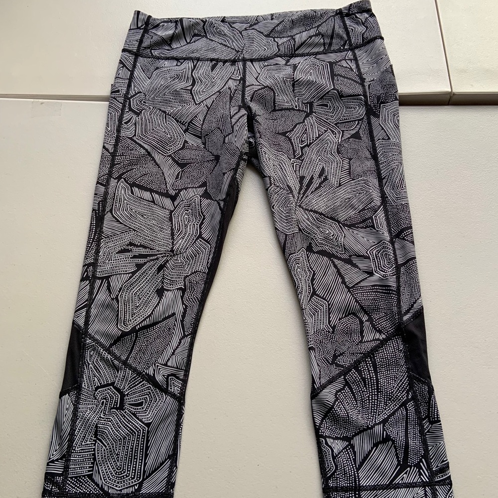 lululemon athletica Black & White Patterned Leggings